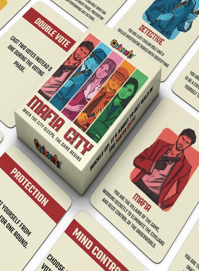 Gangaur Mafia City Engaging Role Playing Party for Adults and Teens Fun Entertainment for Game Nights Gatherings and Parties Classic Mafia Experience | 6 to 20 Players | Mystery Party Game - Image 2